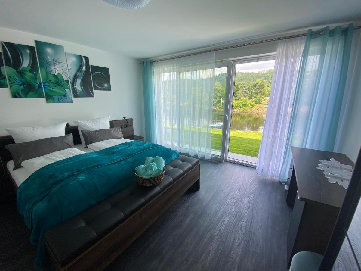 Apartments Saaldorf-Ferienhaus Mit 6 Apartments 45Qm-120Qm Direkt Am Thueringer Meer-Bleilochtalsperre บาดโลเบนชไตน์ ภายนอก รูปภาพ